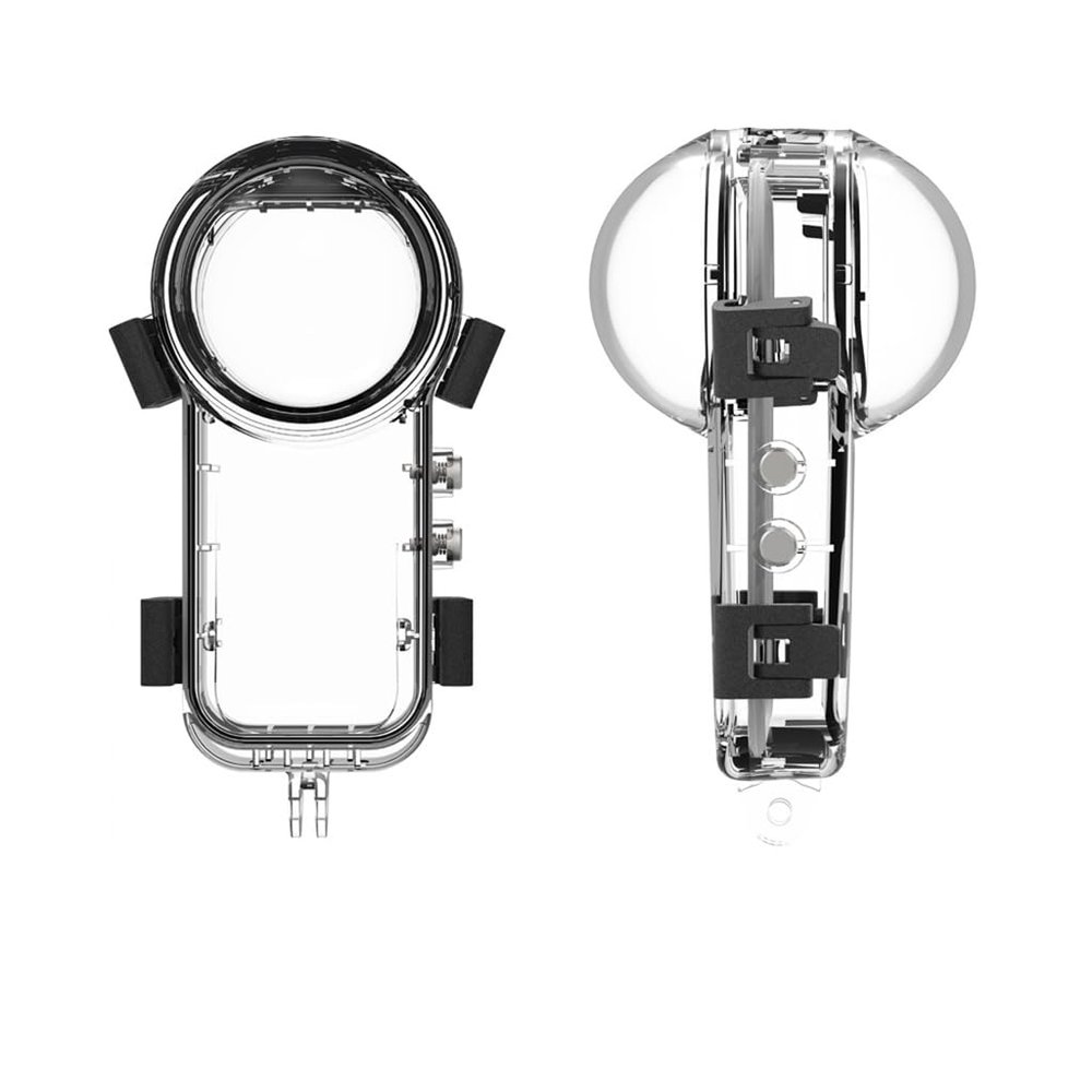 NovelGoal 50M Underwater Camera Dive Case with 1/4 Handle Screw & Camera Mount Adapter, X5 Diving Protective Housing Shell Waterproof Case (Invisible Diving Shell)