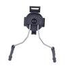 Fast Helmet Rail Adapter for Headset Mount, Black Plastic Metal Bracket view 1