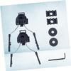 Fast Helmet Rail Adapter for Headset Mount, Black Plastic Metal Bracket view 3