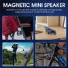 Huiteng XR Mini Magnetic Bluetooth Speaker-G200 Phone Stand Speaker Portable RGB 3D Sound Wireless Speaker with Strong Magnet for Home/Office/Travel/Anything Metal (Black 2PCS) view 3