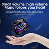Huiteng XR Mini Magnetic Bluetooth Speaker-G200 Phone Stand Speaker Portable RGB 3D Sound Wireless Speaker with Strong Magnet for Home/Office/Travel/Anything Metal (Black 2PCS) view 4