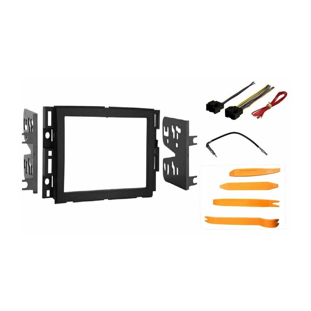 CHANWURMY Double Din Install Dash Kit Install for Suzuki,for Saturn,for Pontiac,for GMC,for Chevy,for Buick Wire Harn