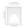 Silicone Box for Mini Antenna, Shockproof Protective Box Portable Storage Carrying Box with Comfortable Grip for Camping, Hiking, Road Travel (White) view 2