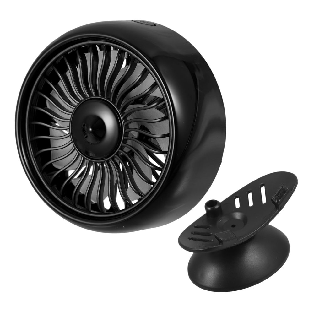 ABOOFAN Portable Car Fan USB Charging Vehicle Cooling Fan for Dashboard Air Vent Lightweight Easy to Install Strong Wind for Cars Trucks Offices Versatile Use