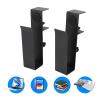 Luocute Adjustable Side Laptop Mount, Hanging Notebooks Holder, Carbon Steel Clamp On Table Storage Organizer for Home Office, Protects Devices and Saves Space, Suitable for Desk with view 2