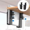 Luocute Adjustable Side Laptop Mount, Hanging Notebooks Holder, Carbon Steel Clamp On Table Storage Organizer for Home Office, Protects Devices and Saves Space, Suitable for Desk with view 3