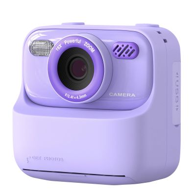 Luocute Kids Digital Camera Kids Camera Instant Print Versatile Video Photo Toy 2.4 Inch Screen Buil in 32GB Card 10 Year Old Girl Birthday Gifts 6 Year Old Boy Birthday Gift (Purple)