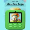 Luocute Kids Digital Camera Kids Camera Instant Print Versatile Video Photo Toy 2.4 Inch Screen Buil in 32GB Card 10 Year Old Girl Birthday Gifts 6 Year Old Boy Birthday Gift (Green) view 3