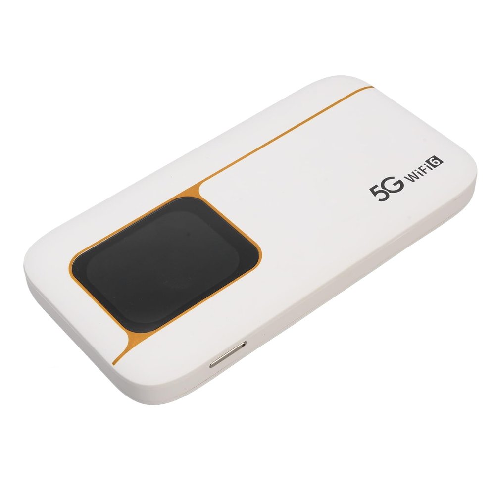 VBESTLIFE 5G WiFi6 Mobile Hotspot, 5G 4G 3G Network Portable Mobile Router with SIM Card Slot Supports 16 Devices for Travel, 2.4GHz 5.8GHz Dual Band, 7100mAh