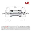 BMXIJW 1PCS Cameras Screw Male 1/4'' to 1/4 3/8 5/8 M4 M5 M6 M8 M10 M12 Inch Tripod Mount Adapter Quick Release Plate for DSLR Ballhead(CS148) view 2