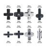 BMXIJW 1PCS Cameras Screw Male 1/4'' to 1/4 3/8 5/8 M4 M5 M6 M8 M10 M12 Inch Tripod Mount Adapter Quick Release Plate for DSLR Ballhead(CS148) view 3