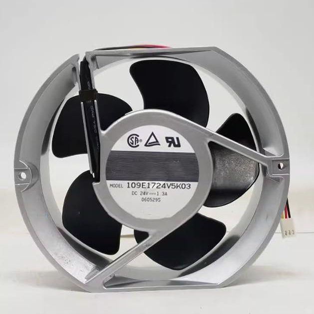 109E1724V5K03 DC 24V 1.3A 31.2W 17251 3-Wire Inverter Cooling Fan