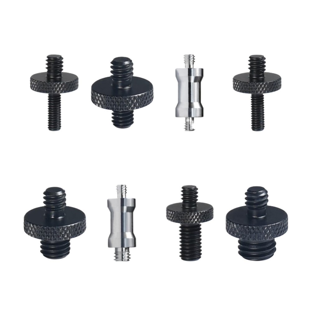 BMXIJW 1PCS Cameras Screw Male 1/4'' to 1/4 3/8 5/8 M4 M5 M6 M8 M10 M12 Inch Tripod Mount Adapter Quick Release Plate for DSLR Ballhead(CS002)