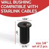 2 Pack 3/4 inch Silicone Wall Bushing Compatible with Starlink, Waterproof Cable Pass Through, Cable Grommet, Routing Kit Accessories view 2