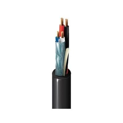 1392P 010Z500 22/2 Stranded BC Shielded, 18/2 Stranded BC Unshielded Lighting and Automation Cable, Flamarrest, Plenum-CMP, 500' (152.4m) ReelTuff Box, Black