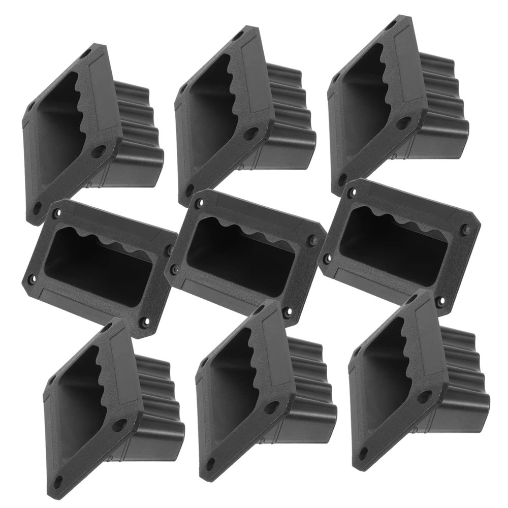 SHINEOFI 8pcs Plastic Speaker Handle Replacement Set Sturdy Amplifier Carry Handles for Guitar Cabinet Speakers Universal Fit for Outdoor Sound Systems
