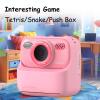 Kids Camera Instant Print, Dual Lens 48MP Digital Camera for Boys Girls, 1080P HD Video, 2.4in Screen, Selfie Cam with 32GB Card, 2 Rolls Printer Paper (Rose) view 2