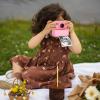 Kids Camera Instant Print, Dual Lens 48MP Digital Camera for Boys Girls, 1080P HD Video, 2.4in Screen, Selfie Cam with 32GB Card, 2 Rolls Printer Paper (Rose) view 3