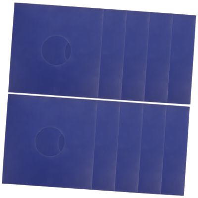 LIOOBO 10PCS Vinyl Record Sleeves Sturdy Protective Covers for 12 Records for Collectors and Music Lovers Black