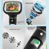 1600X Digital Microscope, Handheld Magnifier, 2.4 Inch Screen, 8 Adjustable LED Lights, PC View, Photo A Video, Portable Microscope with Stand for Teen Adult view 2