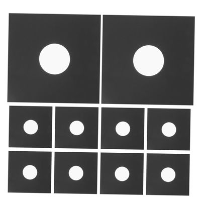 LIOOBO 10pcs Record Sleeves Durable Record Protectors Outer Album Covers for Dust Stain Protection Keep Your Collection Clean Shiny