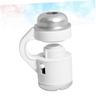 KOCKSHION Universal Portable Clip-on Microscope for Mobile Phones with LED Light 30x Magnification White Handheld Design for Students and Nature Enthusiasts view 3