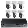 CCTVWHOLESALEOUTLET 8CH 2MP IP Security Camera Kit with 4mm Fixed Lens 6 Turrets and 4K PoE NVR  Built-in Mic, 100FT IR, H.265+ view 1