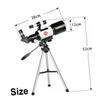 KONTONTY 1set Astronomical Telescope Tripod and Smartphone Clip for Boys and Girls and Beginners Portable Outdoor Stargazing Tool view 2