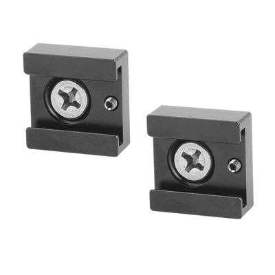 FELTECHELECTR 2Pcs Cold Shoe Flash Adapter Quick Release Bracket for Cameras Durable Mount Clamp Style Compatible with Flashes Black