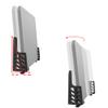 SWOOMEY 1pc Double-Slot Wall Bracket Holder for Tablets Mobile Phones Storage Stand Space-Saving Design Easy Installation Compatible Various Occasions Black view 4