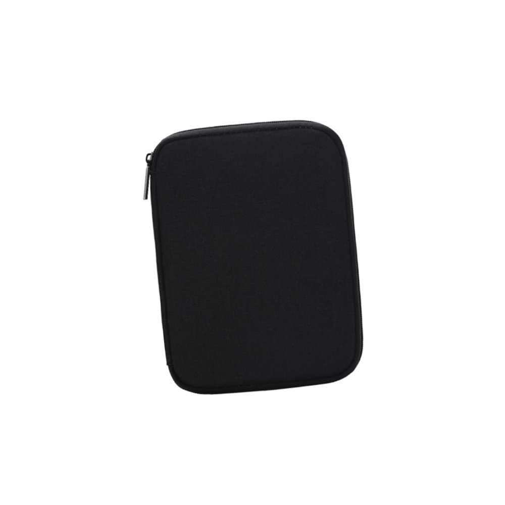 Vaguelly Digital Accessories Storage Bag Mini Organizer for Earphones USB Cables Power Banks Single Layer Portable Case for Travel Black