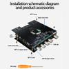 ZKAS21 Compact 2.1Channel TPA3255 BT Digital Power Amplifier Board Module High and Low Tone Subwoofer Power Amplifier Board 220W*2+350W for Home Theater Systems and Audio view 4