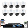 GW Security 8 Channel 12MP NVR UltraHD 4K Face/Human/Vehicle Detection PoE Security Camera System with 8 x 8MP IP Microphone AI Dome Camera, 100ft Night Vision, Waterproof Surveillance Camera view 1