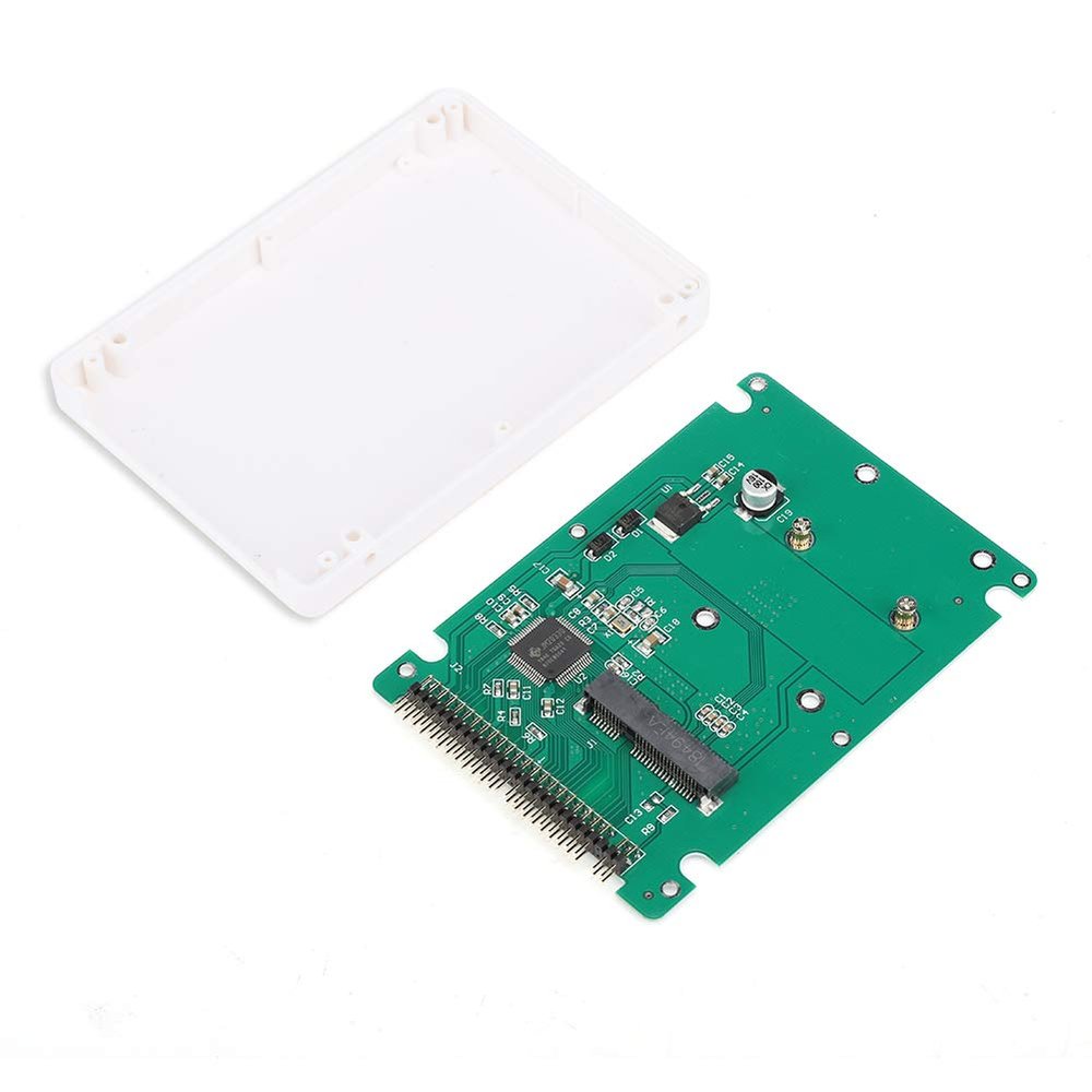 aqxreight Hard Drive Box MSATA SSD to IDE 2.5 Inch PATA/IDE Parallel Port Hard Disk Box (White) This. 2.5inch is. /. Stable. MSATA. to. Size. (White)