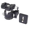 30mm Low Profile Tripod Ball Head 360 Degree Rotatable Tripod Head for DSLR Camera Telescope Phone Clip Max Load 5kg view 2