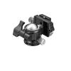 30mm Low Profile Tripod Ball Head 360 Degree Rotatable Tripod Head for DSLR Camera Telescope Phone Clip Max Load 5kg view 4