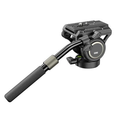 Panoramic Tripod Head Hydraulic Video Damping Head for Camera Tripod Monopod GM6 Multi-Angle Shooting Max Load 8kg