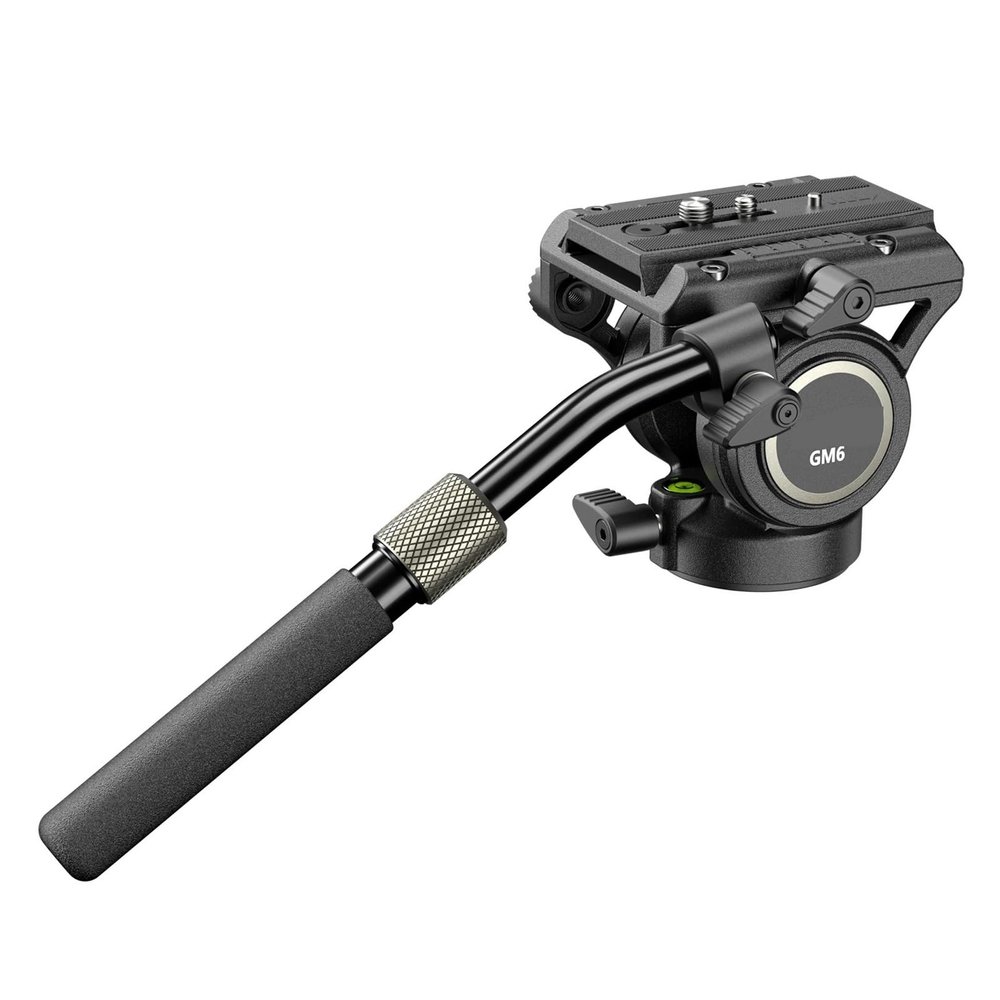 Panoramic Tripod Head Hydraulic Video Damping Head for Camera Tripod Monopod GM6 Multi-Angle Shooting Max Load 8kg