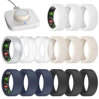 BandRain 15 Pack Ultra-Thin Ring Covers Compatible with Oura Ring Gen 4/4 Ceramic/3 Cover, Anti-Scratch Silicone Protector Accessories for ULTRAHUMAN AIR/RingConn Gen 2/Gen 2 Air for Women Men