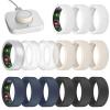 BandRain 15 Pack Ultra-Thin Ring Covers Compatible with Oura Ring Gen 4/4 Ceramic/3 Cover, Anti-Scratch Silicone Protector Accessories for ULTRAHUMAN AIR/RingConn Gen 2/Gen 2 Air for Women Men view 1