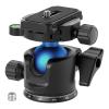 EH36 Tripod Ball Head Low Profile Tripod Head Metal Lower Gravity Center Design Smooth Operation Max Load 15kg/33lbs(EH36-Blue) view 1