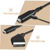 Tofficu Scart to Video Converter Scart Cord Audio Video Scaler Adapter Direct Connection view 3