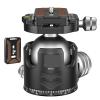 52mm Tripod Head for DSLR Camera Tripod Monopod Quick Release Plate Low Profile Ballhead Max Load 30kg(52mm Tripod Head) view 2