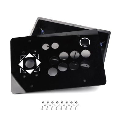 Black Arcade Joystick Acrylic Pane+Case DIY Game PC Rocker Joystick for Arcade