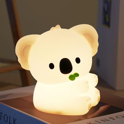 Myratts Koala Night Light, 7 Colors Dimmable Bedside Lamp, Touch Control Night Lamp with Timer for Kids Adults, Used for Camping Party Room Decor (Koala)