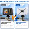 HolyMaji 3 Pcs Fishing Graph Cover Straps - Keep Your Fish Finder Cover Secure During Travel (3 Colors) view 4