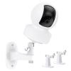 2Pack Adhesive Wall Mount Bracket Compatible with Kasa Indoor Pan/Tilt Smart Security Camera(EC70/71)/TP-Link Tapo C200/210, 360 Degree Adjustable Security Mount Holder view 1