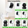 2Pack Adhesive Wall Mount Bracket Compatible with Kasa Indoor Pan/Tilt Smart Security Camera(EC70/71)/TP-Link Tapo C200/210, 360 Degree Adjustable Security Mount Holder view 2