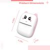 LUMINFLY Ink-Free Portable Printer, Wireless Mistake Printer for Students, Cat Face Design, Includes USB Cable and Thermal Paper Roll, view 4