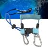 LOCADENCE Scuba Diving Lanyard, Diving Hook Rope, Stainless Steel Spring Coiled Lanyard, Flexible Anti Lost Diving Camera Rope, Diving Reef Hook Spring Rope (Blue) view 3